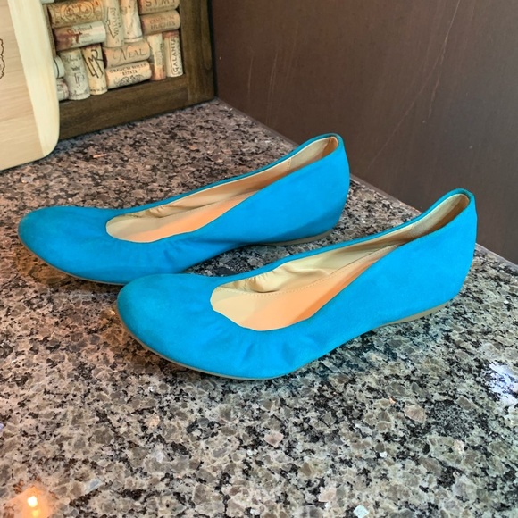 J. Crew Cece Turquoise Ballet Flats Size 7 - Picture 2 of 11